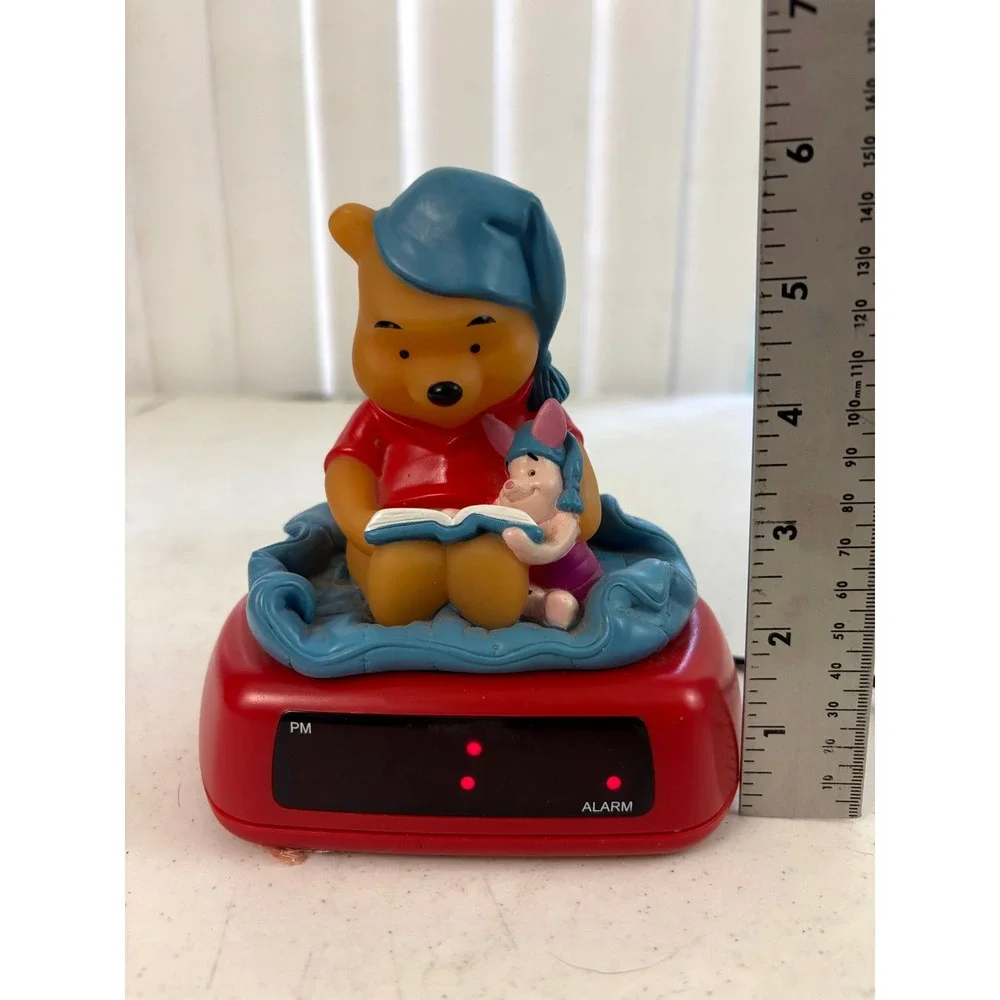 Disney Winnie The Pooh & Piglet Digital Alarm Clock Night Light Tested Works